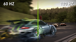 Los monitores 3D Vision permiten jugar a frecuencias de hasta 120 fps Los monitores 3D Vision permiten jugar a frecuencias de hasta 120 fps