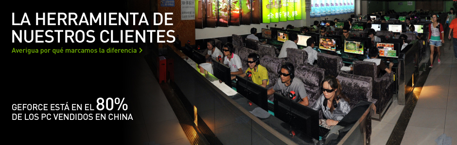 GEFORCE ESTÁ EN EL 80% DE LOS PC VENDIDOS EN CHINA
