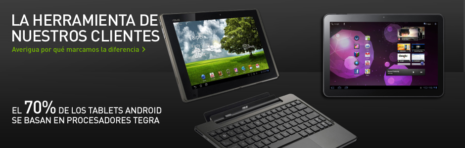 EL 70% DE LOS TABLETS ANDROID SE BASAN EN PROCESADORES TEGRA