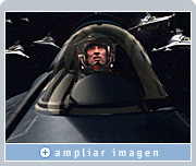 El amor de Zoic por el detalle, que se refleja en las naves del fondo o en los reflejos de la cabina del piloto, produce una toma de gran realismo en Battlestar Galactica.