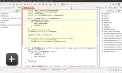 Imagen del editor de Nsight, Eclipse Edition Imagen del editor de Nsight, Eclipse Edition