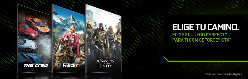 Elige tu camino. ELIGE EL JUEGO PERFECTO PARA TI CON GEFORCE® GTX. Elige tu camino. ELIGE EL JUEGO PERFECTO PARA TI CON GEFORCE® GTX.