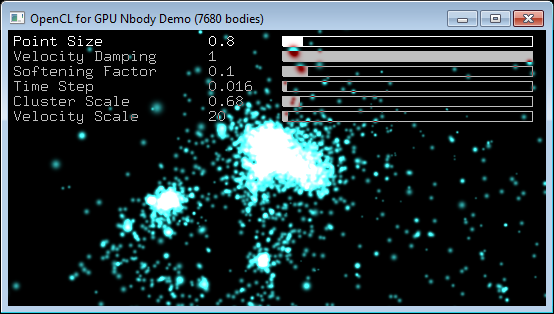 OpenCL for GPU Nbody Demo