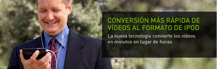 Conversión más rápida de vídeos al formato de iPod