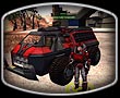 Un comandante de la República Terran protegido por una armadura semiligera vigila el avance del nanotransporte.