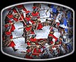 La ciudad arde en medio de la batalla durante la Edad Media. El extraordinario detalle de las animaciones nos hace sentir que estamos el mismo campo de batalla.