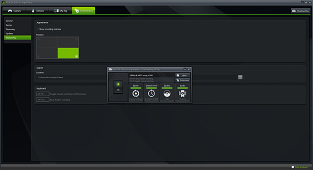 nvidia shadowplay red line nvidia shadowplay red line